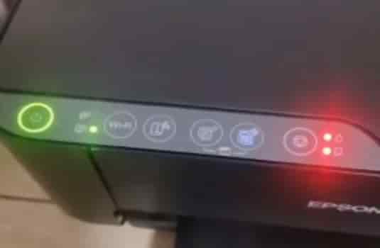 爱普生L3256打印机四灯闪烁故障远程维修修好